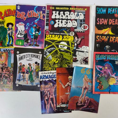 Null UNDERGROUND COMICS -- LAST GASP -- SLOW DEATH FUNNIES. #1-4. 1970-72. 4 iss&hellip;