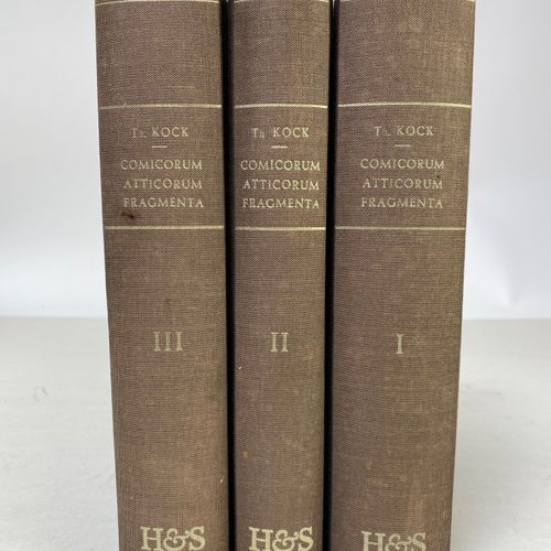 Null COMICORUM ATTICORUM FRAGMENTA. Ed. Th. Kock. (Repr. Ed. Lpz., 1880-88). Utr&hellip;