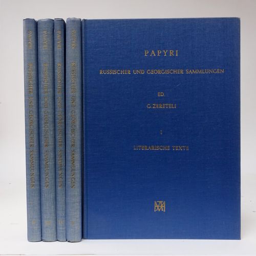Null ZERETELI, G., hrsg. Papyri russischer und georgischer Sammlungen. (Photomec&hellip;