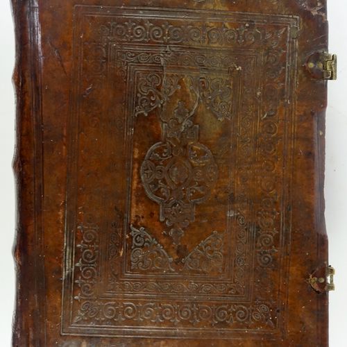 Null BOOK OF HOURS IN OLD CHURCH CYRILLIC TYPE, gilt lettered "Tchasovnik" on sp&hellip;