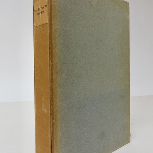 Null PASCAL, B. Pensées. Munich, Bremer Presse, 1930. 363, (5) pp. Obrds., uncut&hellip;