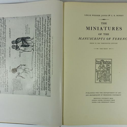 Null TERENTIUS -- JONES, L.W. & C.R. MOREY. The miniatures of the manuscripts of&hellip;