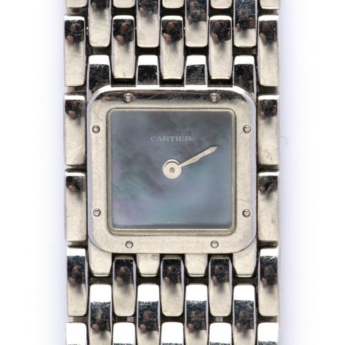 A lady's steel bracelet watch, Cartier Orologio da donna con bracciale in acciai&hellip;