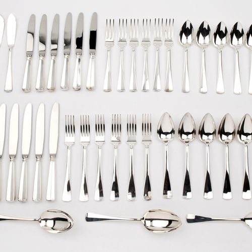 A Dutch collection of flatware A Dutch collection of flatware, Model Haags lofje&hellip;