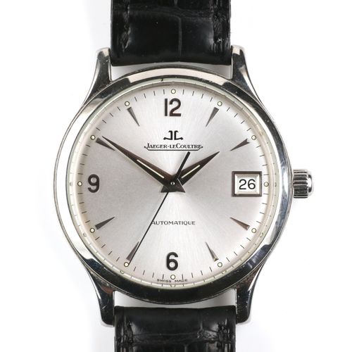 A steel gentlemen's wristwatch with date, by Jaeger-leCoultre Un orologio da pol&hellip;