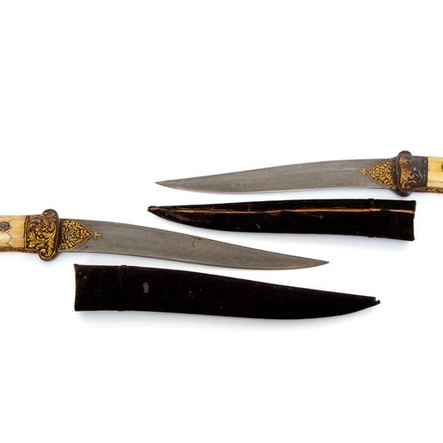Two khanjars Two khanjars, 19th century, India, Two Deccani khanjar daggers with&hellip;