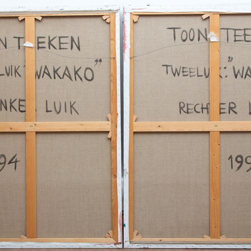 Toon Teeken (1944) Toon Teeken (1944), Wakako, tous deux signés, titrés et datés&hellip;