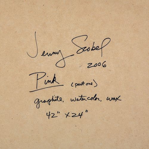 Jenny Scobel (1955) Jenny Scobel (1955), Pink (part one), signé et daté 'Jenny S&hellip;