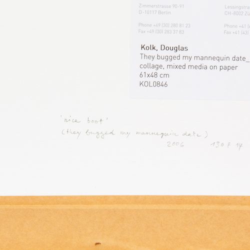 Douglas Kolk (1963-2014) Douglas Kolk (1963-2014), They bugged my mannequin date&hellip;