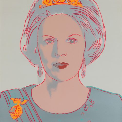 Andy Warhol (1928-1987) 安迪-沃霍尔（1928-1987），《荷兰女王贝娅特丽克丝》系列（1985年），签名并编号为 "20/40 An&hellip;