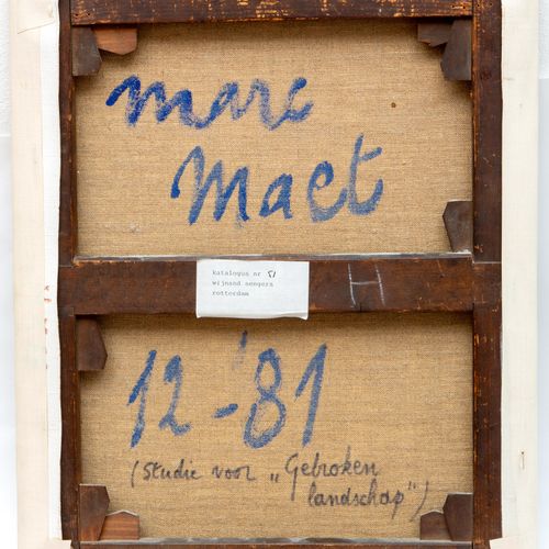 MARC MAET (1955-2000) Marc Maet (1955-2000), Studie voor ''Gebroken landschap'' &hellip;