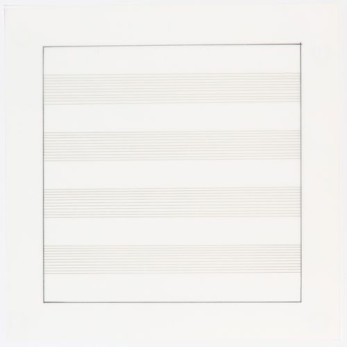 Agnès MARTIN Agnes Martin, Paintings and Drawings, from the Stedelijk Museum por&hellip;