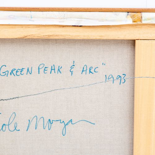 Cole MORGAN (1950) Cole Morgan (1950), Green Peak with Arc, mixed media on canva&hellip;