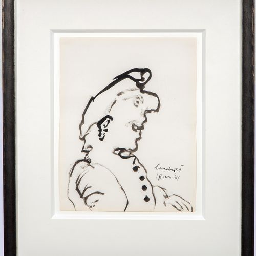 LUCEBERT (1924-1994) Lucebert (1924-1994), Frans, ink on paper, 27x21 cm, signed&hellip;