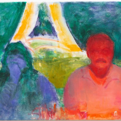 Michael Ryan (1953) Michael Ryan (1953), Franco-American, oil on canvas, unframe&hellip;