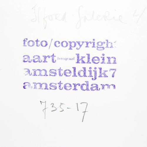 Aart Klein (1909-2001) 阿特-克莱因（1909-2001），《无题》，明胶银打印在Ilford Galerie纸上，无框，全张29x38.&hellip;