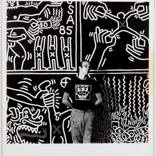 Paul Blanca (1958) Paul Blanca (1958), Keith Haring, Gelatinesilberdruck, ungera&hellip;