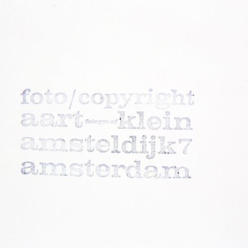 Aart Klein (1909-2001) 阿特-克莱因（1909-2001），《无题》，明胶银版画，无框，全张39x30厘米，印有艺术家的版权（在背面）。