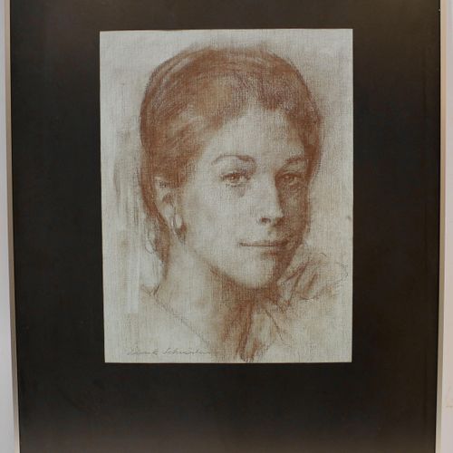 Sierk Schröder (1903-2002) Sierk Schröder (1903-2002), Portrait de femme, signé &hellip;
