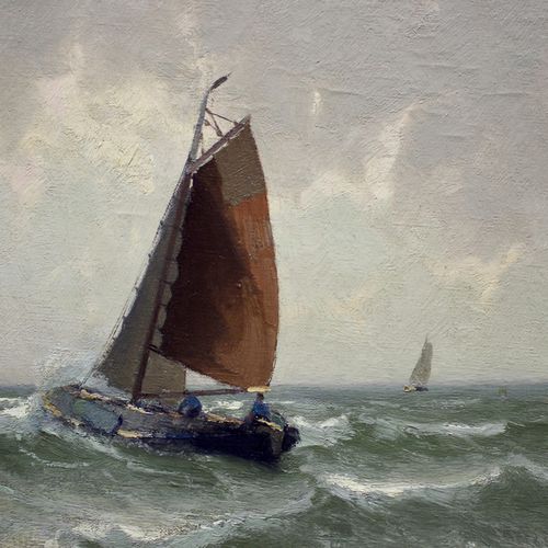 Henk Dekker (1897-1974) Henk Dekker (1897-1974), Fishing boat at sea, signed 'He&hellip;