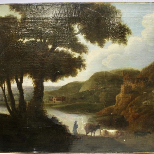 Europese School (18de eeuw) European School (18th century), Italian landscape wi&hellip;