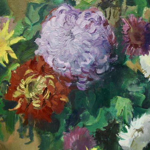 Harrie Kuyten (1883-1952) Harrie Kuyten (1883-1952), "Chrysanthemums", 签名 "Harri&hellip;