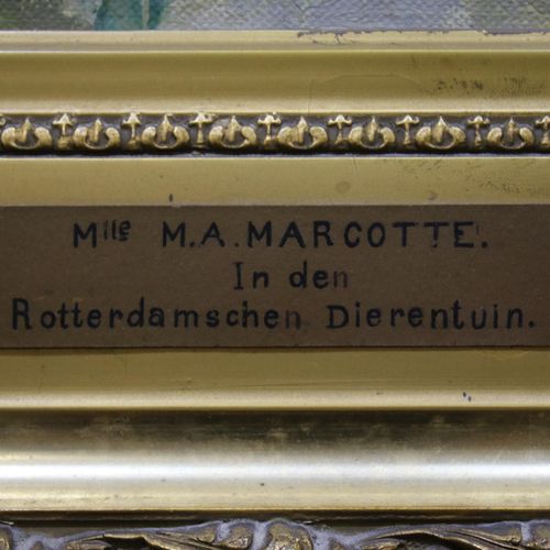 Marie-Antoinette Marcotte (Frans, 1869-1929) 玛丽-安托瓦内特-马科特（法国，1869-1929），《在鹿特丹动物园&hellip;