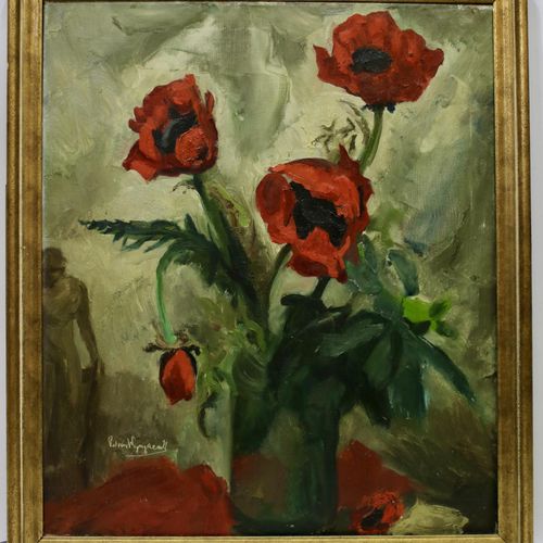 Piet van WIJNGAERDT (1873-1964) Piet van Wijngaerdt (1873-1964), "Poppies with T&hellip;