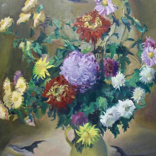 Harrie Kuyten (1883-1952) Harrie Kuyten (1883-1952), "Chrysanthèmes", signé "Har&hellip;