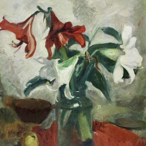 Piet van WIJNGAERDT (1873-1964) Piet van Wijngaerdt (1873-1964), "Amaryllis roug&hellip;