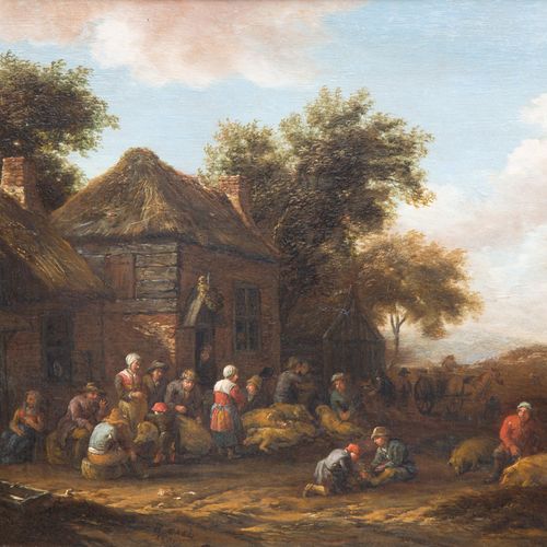 Barent Gael (1630/5-1698) Barent Gael (1630/5-1698), Éleveurs de porcs près du r&hellip;