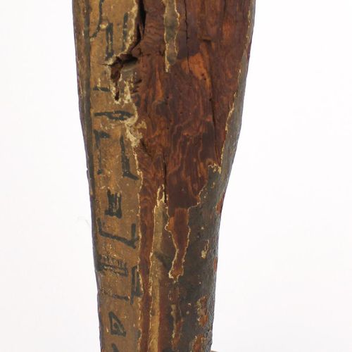 An Egyptian painted wood Ptah-Sokar-Osiris figure Figura egizia in legno dipinto&hellip;