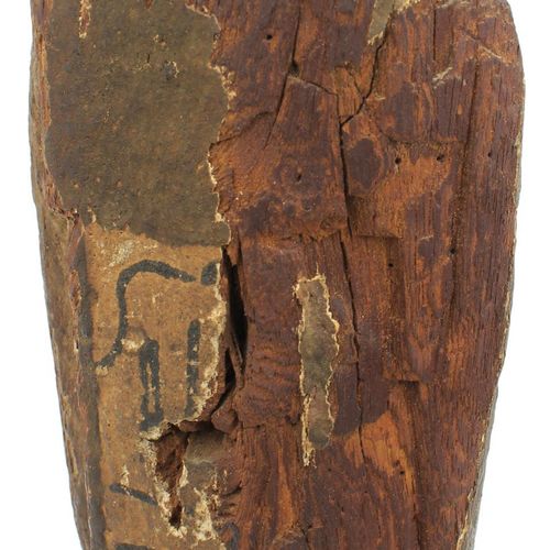 An Egyptian painted wood Ptah-Sokar-Osiris figure 一件埃及彩绘木雕Ptah-Sokar-Osiris像，晚期-&hellip;