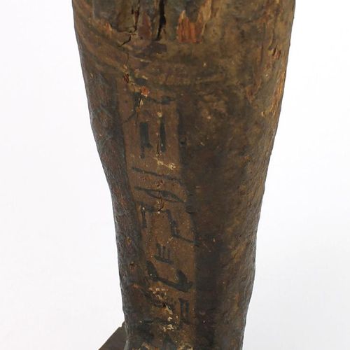 An Egyptian painted wood Ptah-Sokar-Osiris figure Ägyptische Ptah-Sokar-Osiris F&hellip;