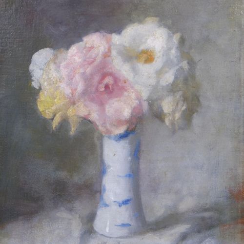 Georg Rueter (1875-1966) Georg Rueter (1875-1966), Roses dans un vase en porcela&hellip;