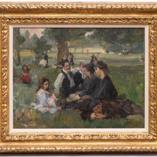 Isaac ISRAELS (1865-1934) 艾萨克-伊斯拉尔斯（1865-1934），布洛涅森林的晴天，布面油画，36x47厘米

大约在1903-19&hellip;