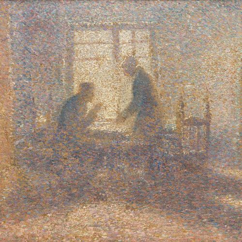 Jan TOOROP (1858-1928) 扬-托罗普（1858-1928），《工作前》，布面油画，44.5x60厘米

大约在1888-1890年画的。18&hellip;