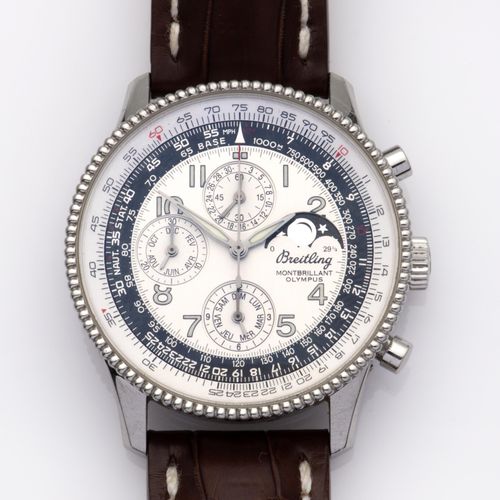 A steel automatic gentlemen's chronograph wristwatch, Breitling Orologio da pols&hellip;