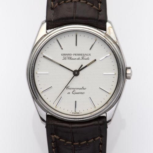 Null Quarz-Armbanduhr für Herren aus Stahl, Girard-Perregaux