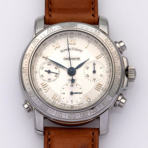 Null Une montre-bracelet pour homme avec chronographe, Schwarz Etienne