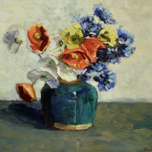 Nico van Rijn (1887-1962) Nico van Rijn (1887-1962), Nature morte florale avec d&hellip;