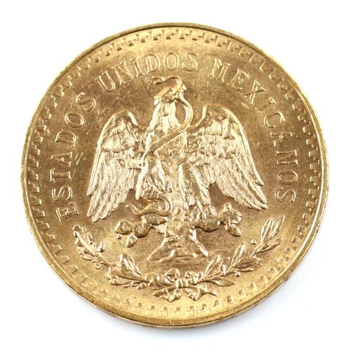 Null 一枚金币，一枚金币，墨西哥，1947年50比索，900/1000，毛重41克。