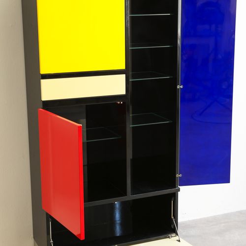 Koni Ochsner, Röthlisberger, Limited Cabinet, model Mondrian Schrank Object 1, N&hellip;