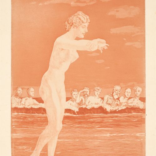 Max Klinger Max Klinger, "Venus Anadyomene (Meereszug)", 1915, eau-forte et aqua&hellip;