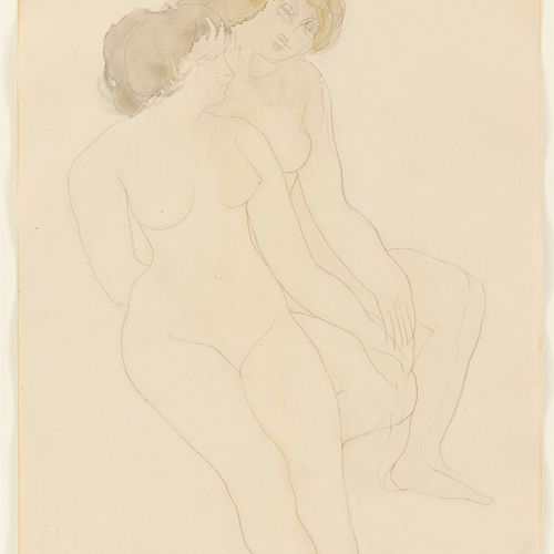 Auguste Rodin Auguste Rodin, "Deux femmes nues assises se tenant la main", vers &hellip;