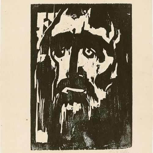 Emil Nolde Emil Nolde, "Prophet", 1910, gravure sur bois sur papier fort, signée&hellip;