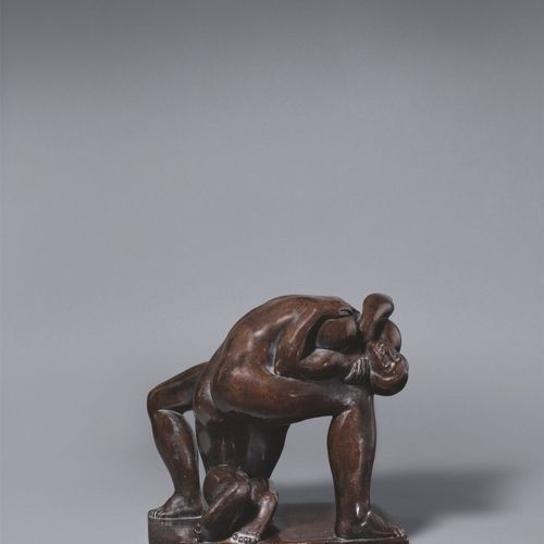 Étienne Beöthy Étienne Beöthy, Le baiser, 1926, bronze à patine brune, Signé sur&hellip;