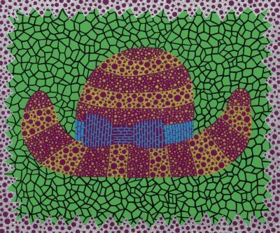 Yayoi Kusama_Chapeau (II) screenprint in colours, lamé, 2000, on BFK Rives, sign&hellip;