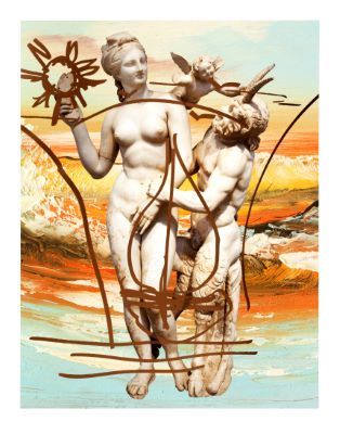 Jeff Koons_Antiquity 1 archival pigment print in colours, foil, 2019, on Innova &hellip;