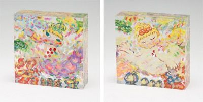 Ayako Rokkaku_Untitled cinque strati di acrilico ciascuno dipinto con acrilico, &hellip;